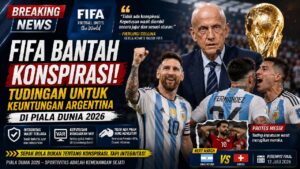 FIFA Tegaskan Tidak Ada Konspirasi, Bantah Tudingan Menguntungkan Argentina di Piala Dunia 2026