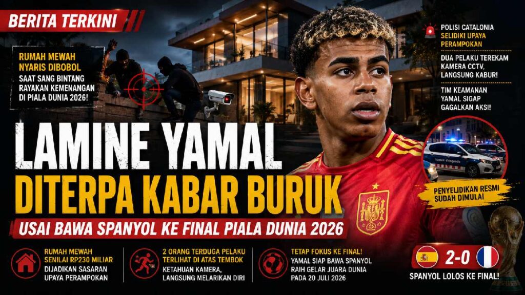 Lamine Yamal Diterpa Kabar Buruk, Rumah Mewah Nyaris Dibobol Usai Antar Spanyol ke Final