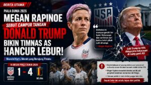 Megan Rapinoe Soroti Campur Tangan Donald Trump Usai AS Tersingkir di Piala Dunia 2026