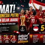 Timnas Indonesia Putri Pertahankan Gelar Juara Piala AFF 2026 Usai Bungkam Laos 5-0