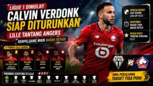 Calvin Verdonk Siap Tampil Saat Lille Hadapi Angers di Ligue 1