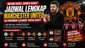 Jadwal Lengkap Manchester United di Premier League 2026/2027, Era Carrick Dimulai