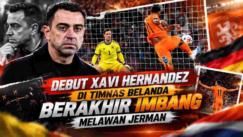 Debut Xavi Hernandez Bersama Timnas Belanda Berakhir Imbang Melawan Jerman