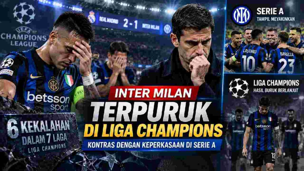 Inter Milan Tersandung di Eropa, Ketangguhan Serie A Belum Terbawa ke Liga Champions