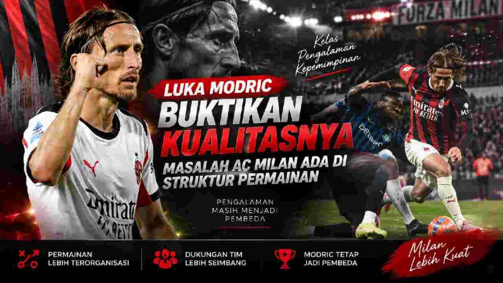 Luka Modric Tunjukkan Kelasnya, Struktur Permainan Jadi Tantangan AC Milan
