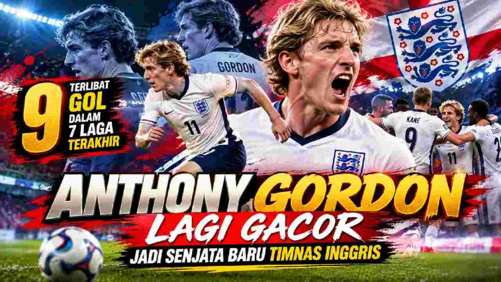 Anthony Gordon Lagi Gacor, 9 Gol dalam 7 Laga Inggris