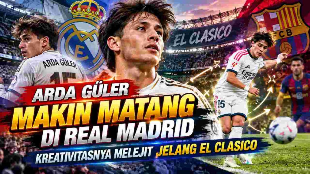 Arda Guler Makin Matang, Kreativitasnya Melejit Jelang El Clasico