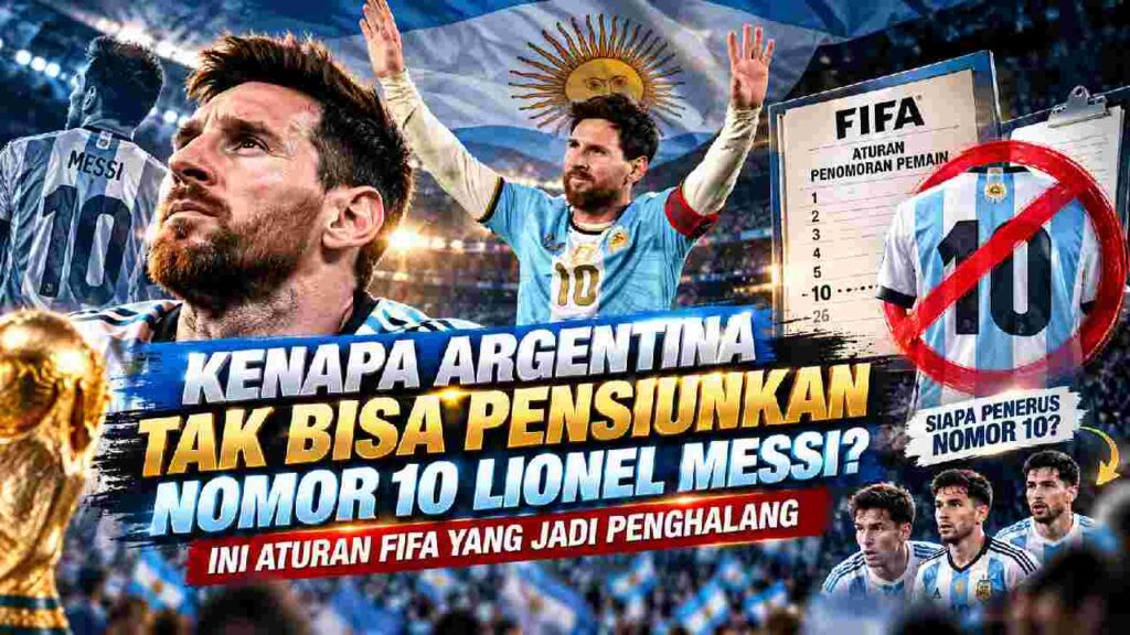 Argentina Tak Bisa Pensiunkan Nomor 10 Lionel Messi, Aturan FIFA Jadi Penghalang