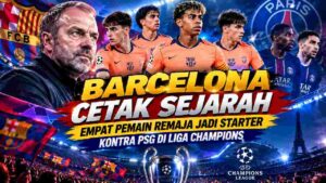 Barcelona Cetak Sejarah, Empat Remaja Jadi Starter Kontra PSG