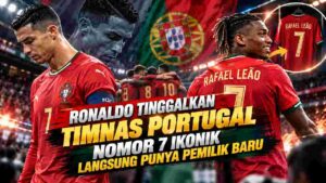 Cristiano Ronaldo Tinggalkan Timnas Portugal, Rafael Leao Kenakan Nomor 7