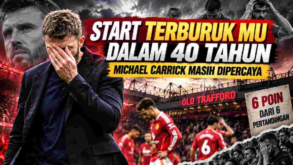 Start Terburuk MU dalam 40 Tahun, Michael Carrick Masih Dipercaya